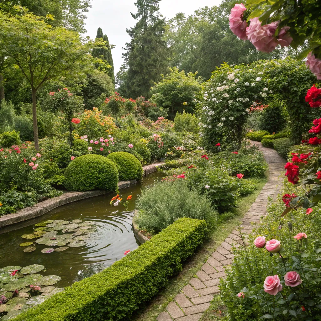 Beautiful lush garden
